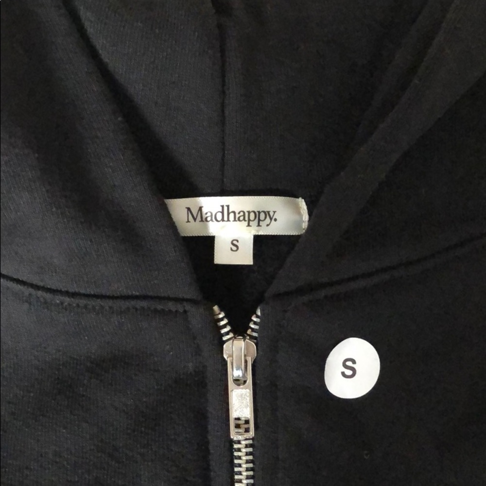 Madhappy x Sweetgreen zippered hoodie sweatshirt.